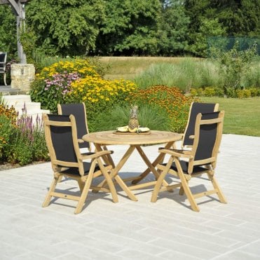 Roble 4 Seater Dining Set with Recliner