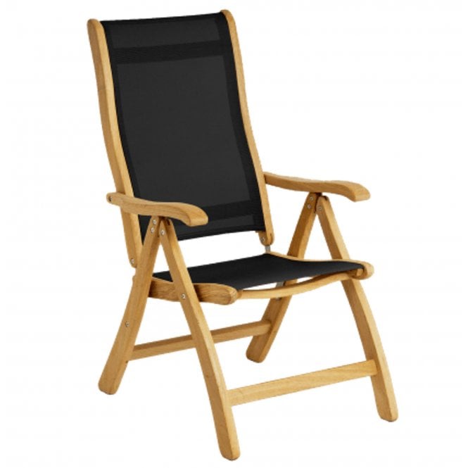 Alexander Rose Roble Charcoal Sling Recliner