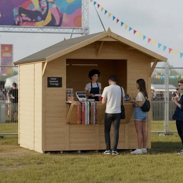 Loglap Market Stall / Kiosk 8x6