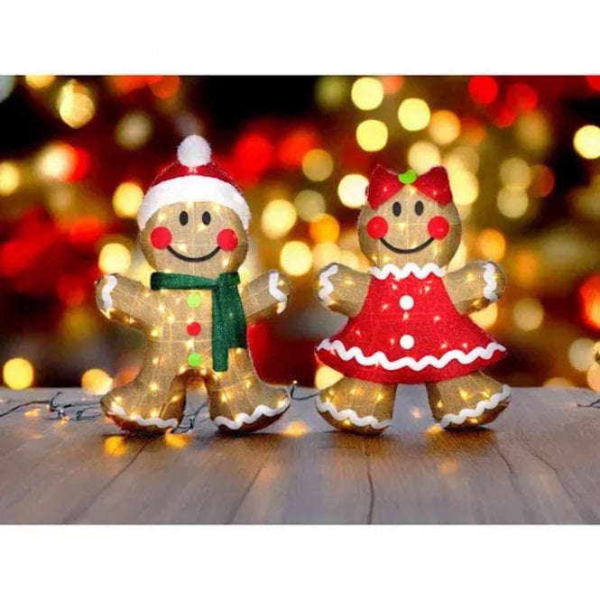 BOSK 90cm Gingerbread Boy And Girl