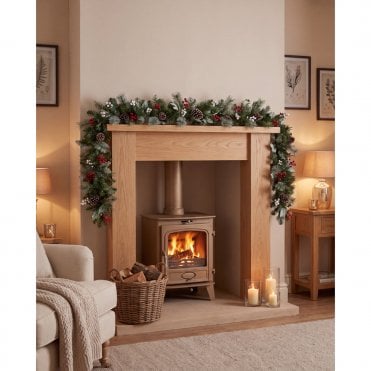 Argento 6ft x 12" Prelit Garland