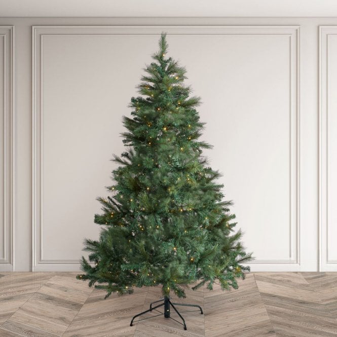 BOSK Burlingham Bristle Spruce Tree With Warm White And Multi Colour LEDs