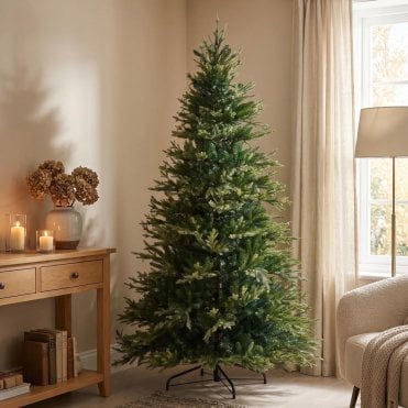 Elveden Fir 7.5ft Christmas Tree with Warm White LEDs