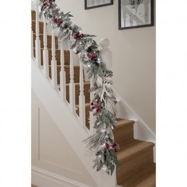 Jack Frost Christmas Prelit Garland
