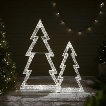 Large LED Silhouette Christmas Tree