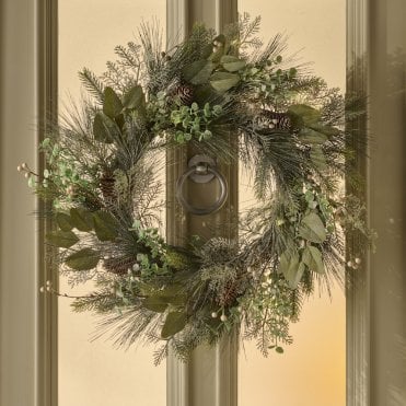 Mistletoe Pine Wreath