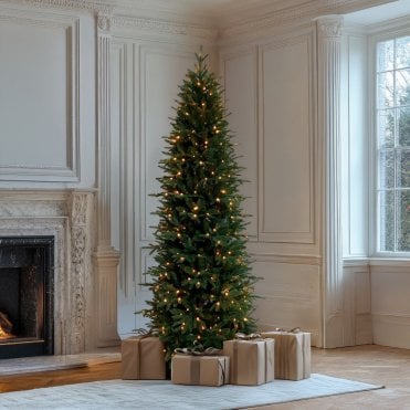 Rivington Slim Christmas Tree with Warm White LEDs