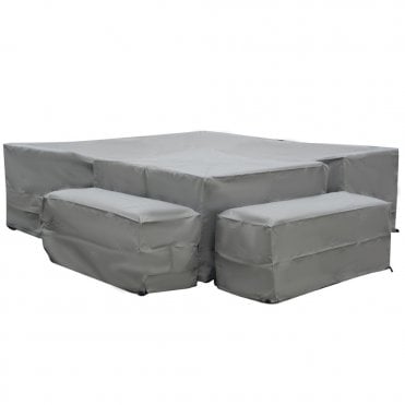 Mauritius Square Corner Sofa Set Covers - Khaki