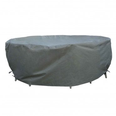Rattan 6 Seat Round Dining Set Cover