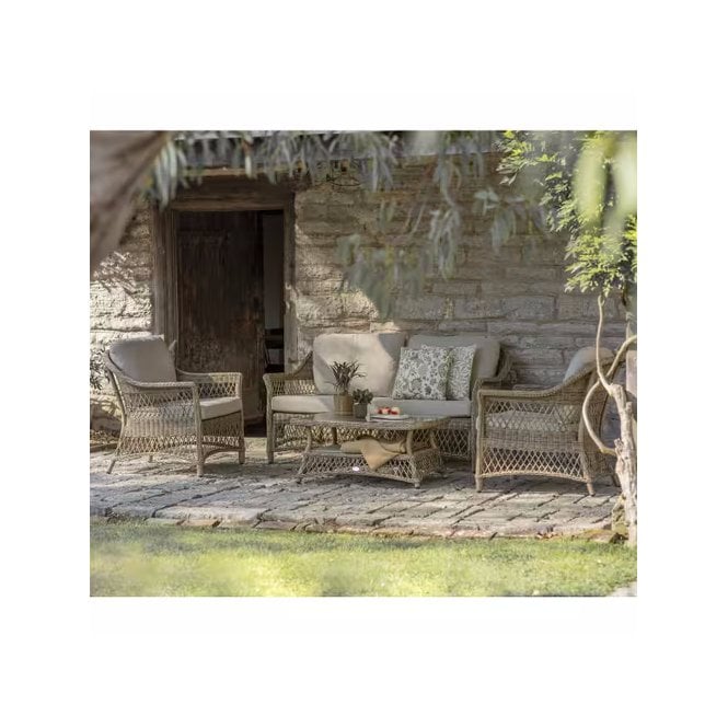Bramblecrest Rosemoor RHS 2 Seat Sofa with 2 Sofa Chairs and Rectangle Coffee Table