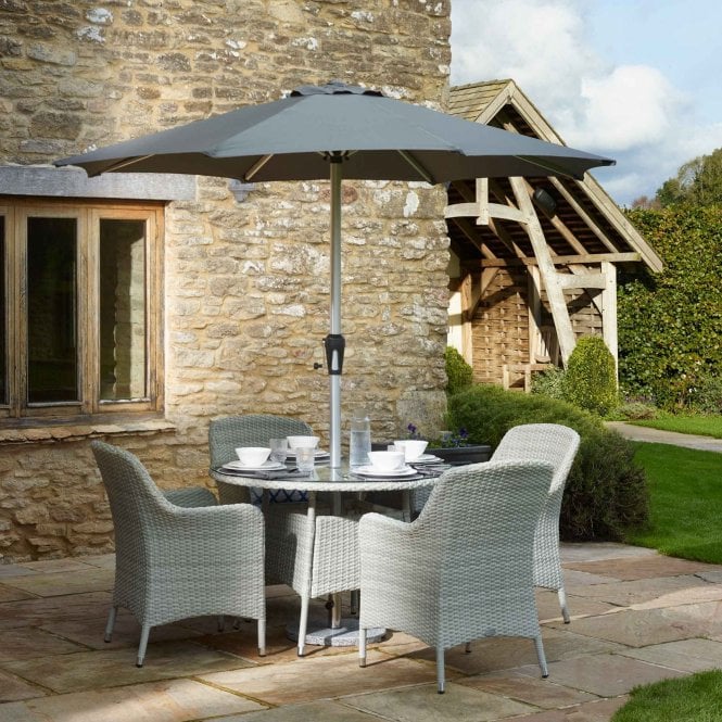 Bramblecrest Tetbury 4 Seat Dining Set - Cloud