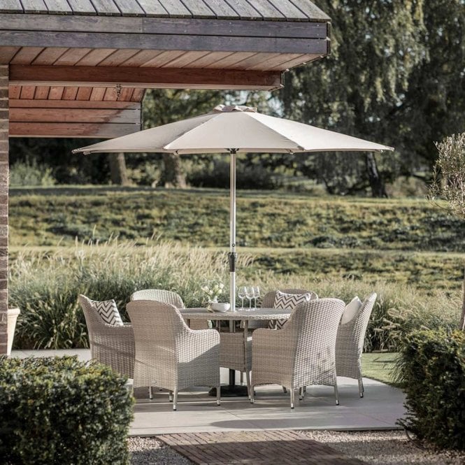 Bramblecrest Tetbury 6 Seat Dining Set -  Nutmeg