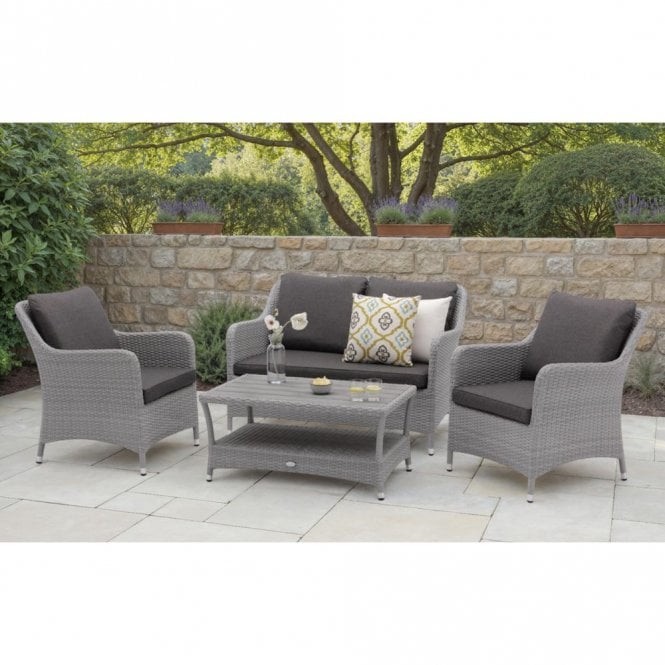 Bramblecrest Tetbury Deluxe 2 Seat Sofa Set - Graphite