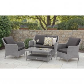 Bramblecrest Tetbury Deluxe 2 Seat Sofa Set - Graphite