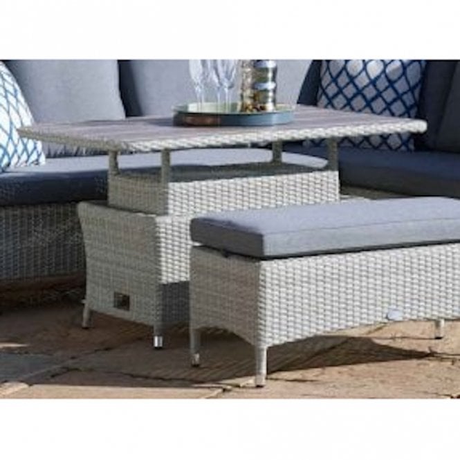 Bramblecrest Tetbury Rectangular Adjustable Table - Cloud