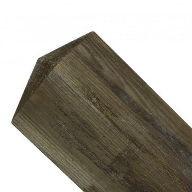 Burbage 150mm sq. Pyramid Top Wooden Post 2.4m