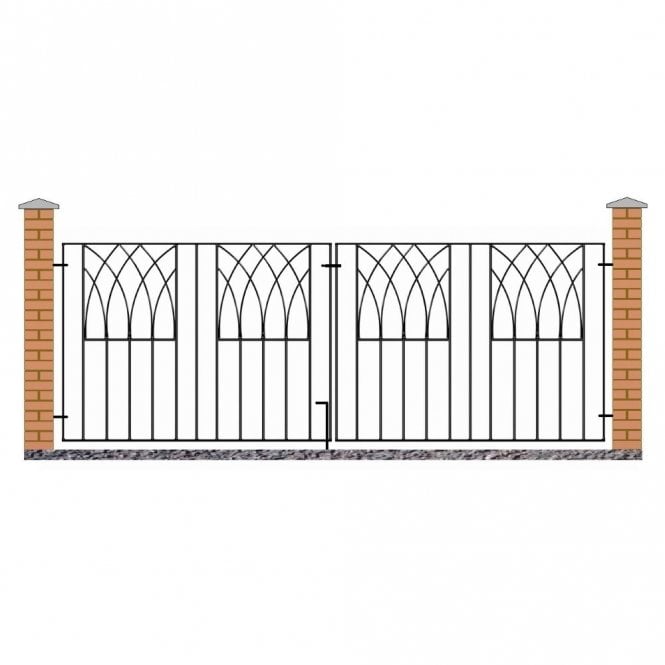 Burbage Abbey Double Driveway Gate