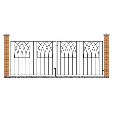 Abbey Double Driveway Gate