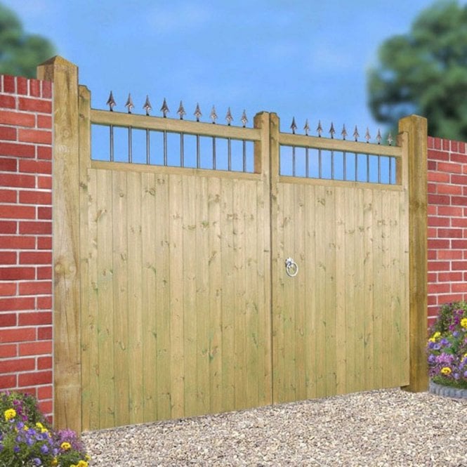 Burbage Hampton Tall Double Driveway Gate