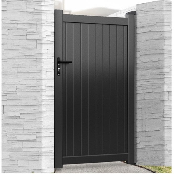 Burbage Harrogate Black Aluminium Garden Gate