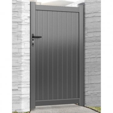 Harrogate Grey Aluminium Garden Gate