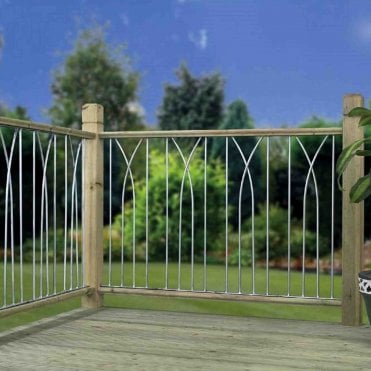 Plaza Decking Fence Panel - Pack of 2