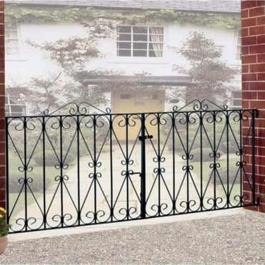 Regent Scroll Double Driveway Gate
