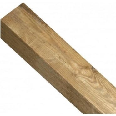 Square Top Wooden Post 1.65m