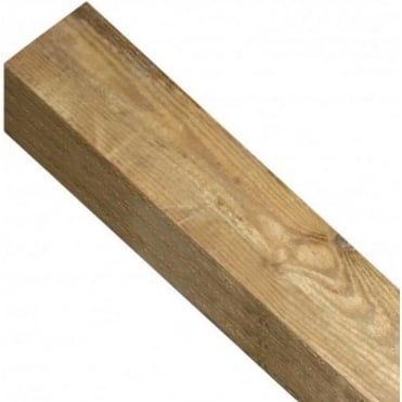 Square Top Wooden Post 2.4m