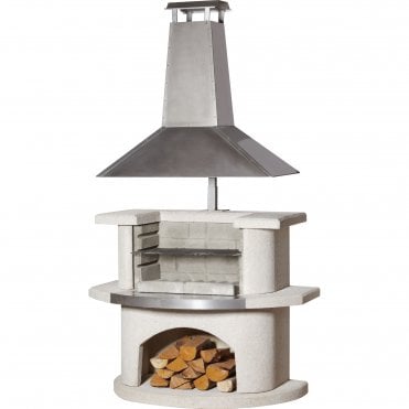 Venedig Barbecue with Stainless Steel Hood