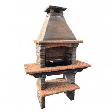Dark Slate Masonry BBQ