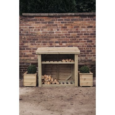 4ft x 4ft Log Store Without Kindling Shelf