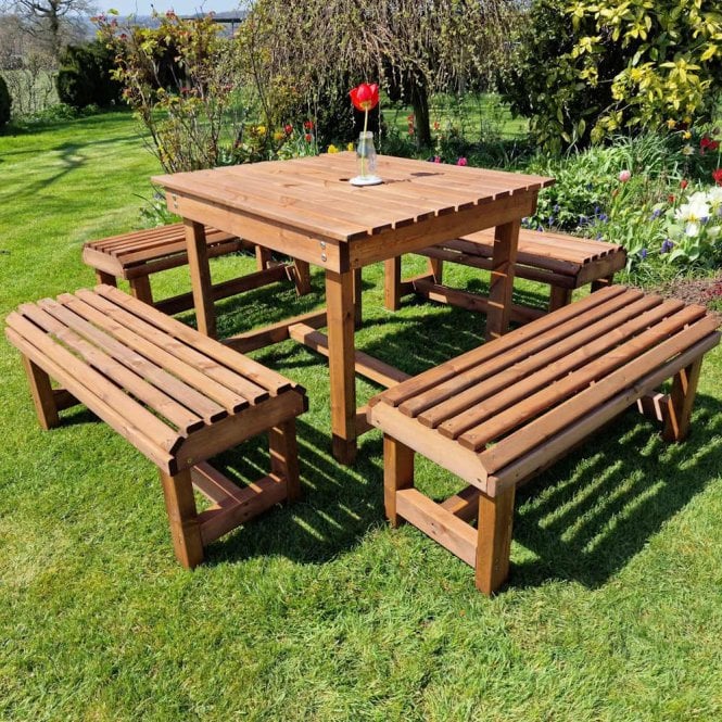Churnet Valley Contemporary Table And Bench - Sits 8