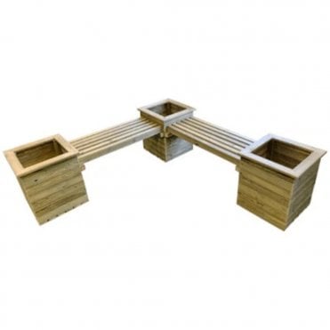 Corner Planter Bench