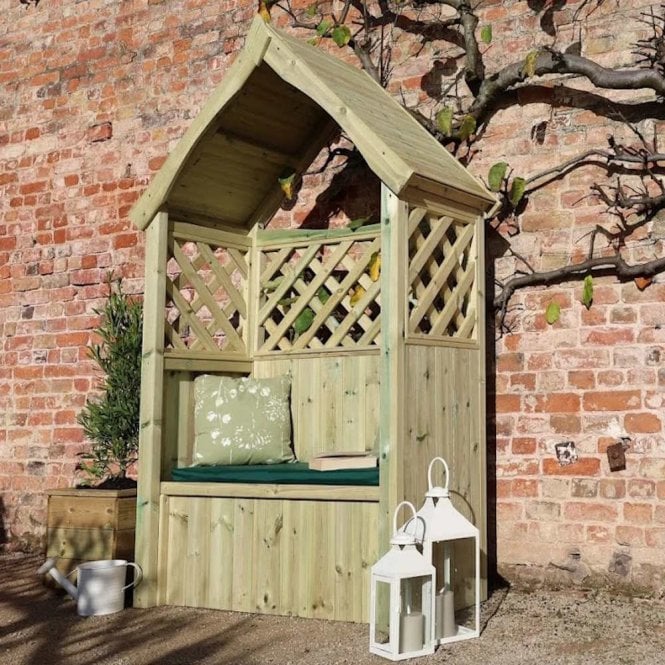 Churnet Valley Daisy Trellis Storage Arbour Sits 2