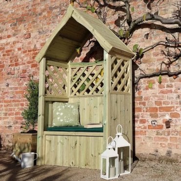 Daisy Trellis Storage Arbour Sits 2