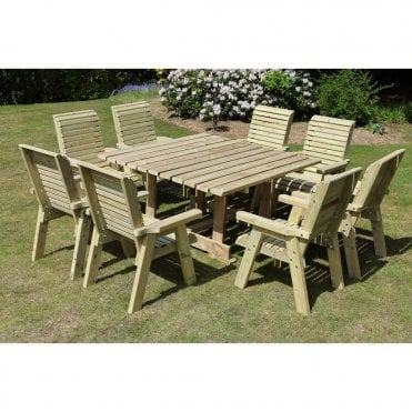 Ergo 8 Seat Square Table Set
