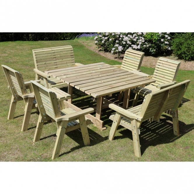 Churnet Valley Ergo 8 Seater Chair and Bench Set