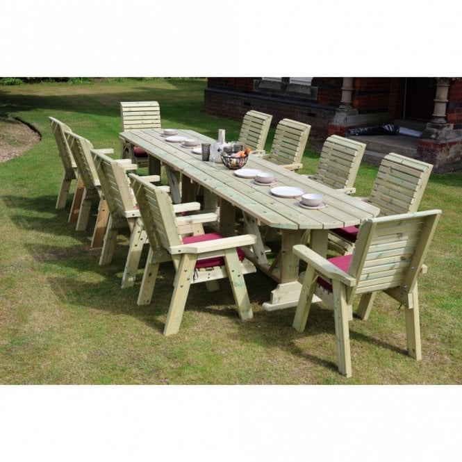 Churnet Valley Ergo Large 10 Seater Table Set