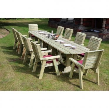 Ergo Large 10 Seater Table Set