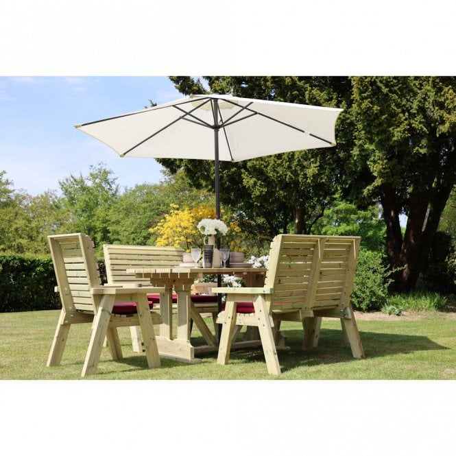 Churnet Valley Ergo Table & Bench 6 Seater Dining Set