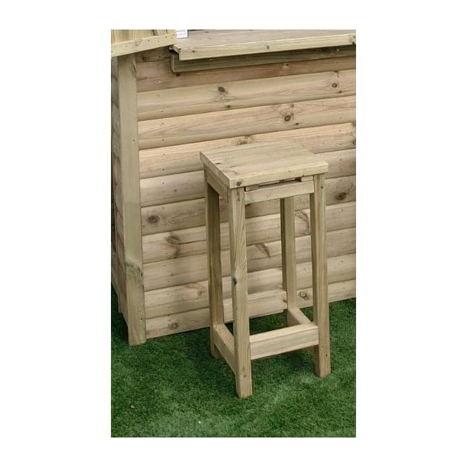 Churnet Valley Garden Wooden Bar Stool - Single