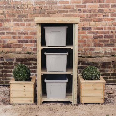 Recycle Bin Storage Without Door
