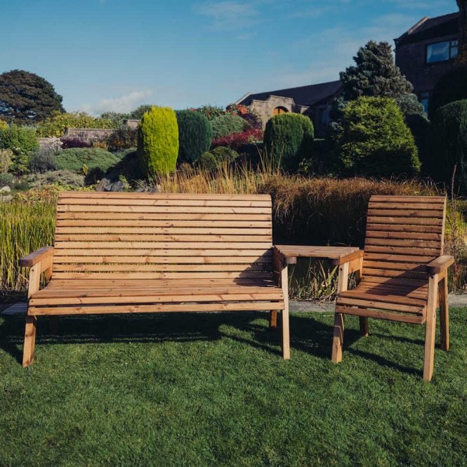 Churnet Valley Valley 4 Seat Set With Angled Tray