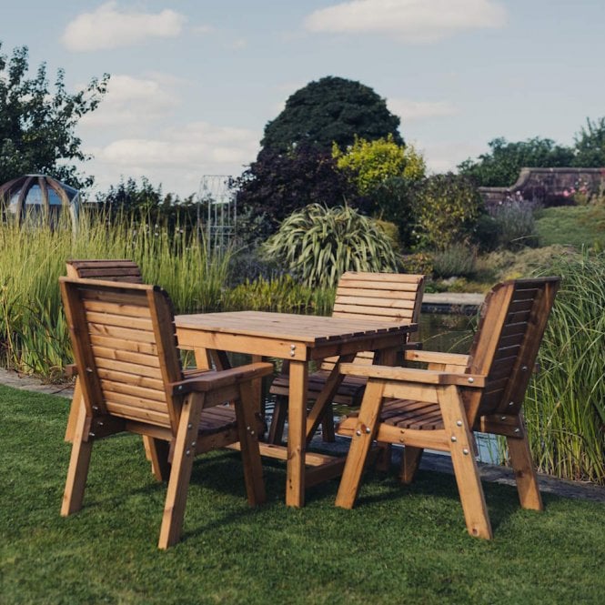 Churnet Valley Valley 4 Square Table Set