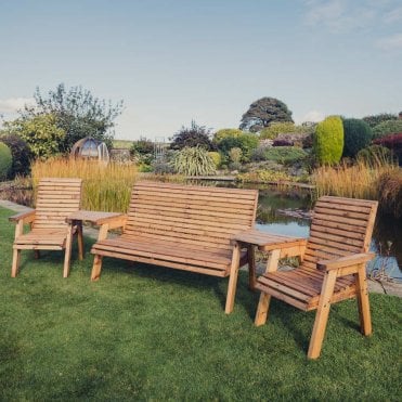 Valley 5 Seat Set with Angled Tray