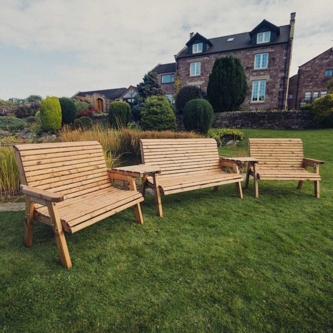 Churnet Valley Valley 7 Seat Set With Angled Tray