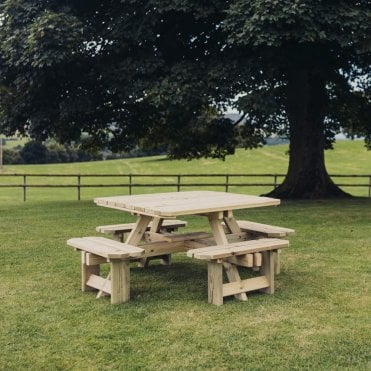 Westwood Square 8 Seat Picnic Table