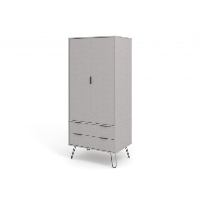 Core Augusta Grey 2 Door Wardrobe with Drawers