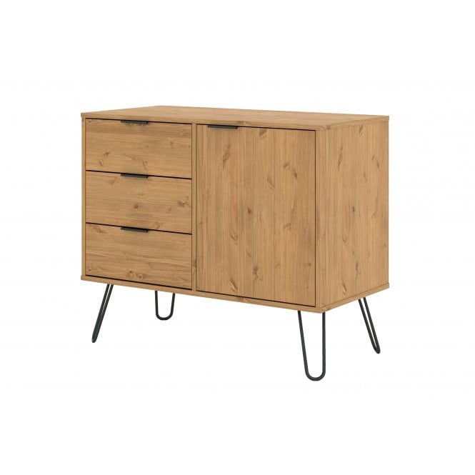 Core Augusta Small Sideboard with 1 Door & 3 Drawers